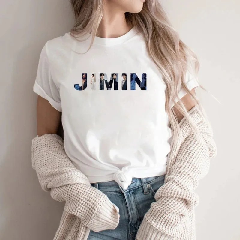 Jimin Graphic Cotton T-shirt Jimin Face Album Shirt Set Me Free Shirt Park Jimin Fan Shirt Baby Mochi Jimin Fan Army Shirt