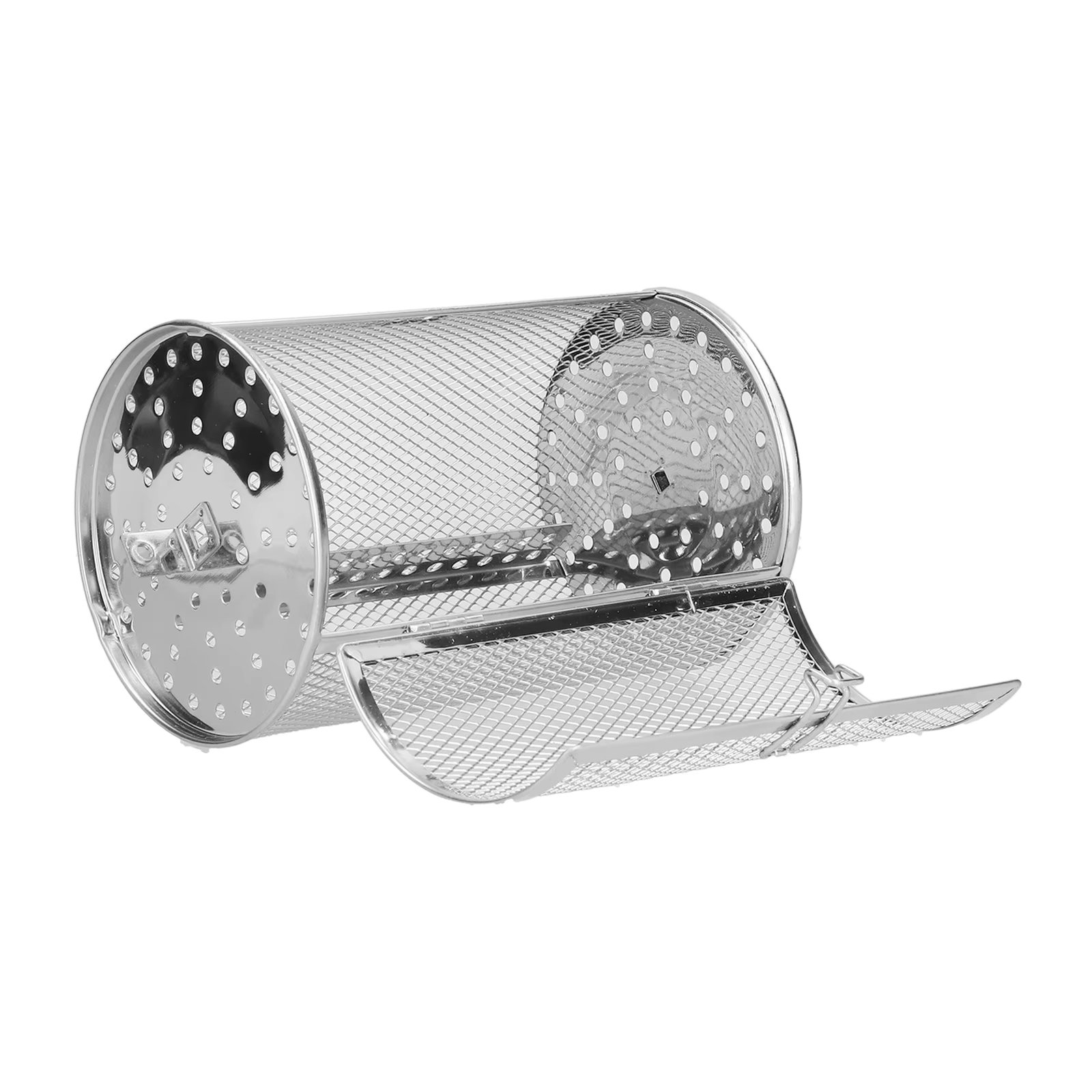 Rotatable Fryer Basket, 360 Degree Stainless Steel Baking Tool for Kitchen Electric Oven, 12x12x18cm - Ideal for Roasting Nuts,