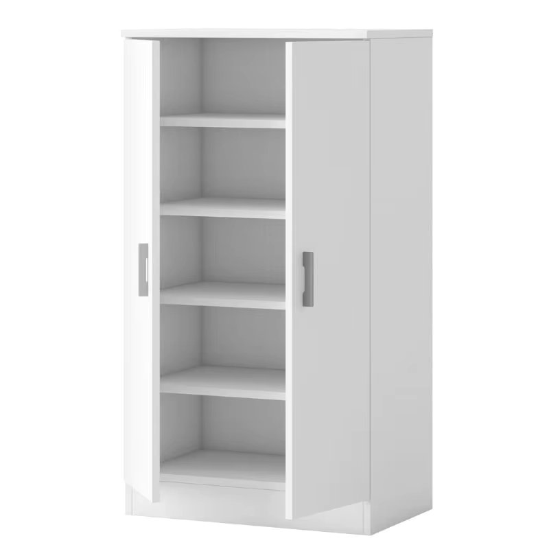 Miroytengo furniture Hall shoe rack Rhin modern Matt White wardrobe
