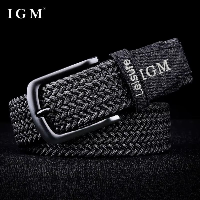 Men Belt Braided Stretchy Breathable and Comfortable Belt for Men Woven Canvas Belt for Versatile Jeans Belt