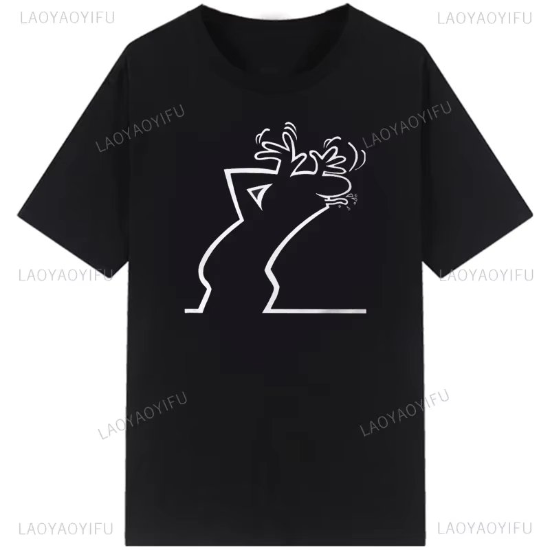 La Linea The Line Osvaldo Cavandoli TV Men Women Style Streetwear Tee Fashion Cotton T Shirt Round Neck Casual Summer Camiseta
