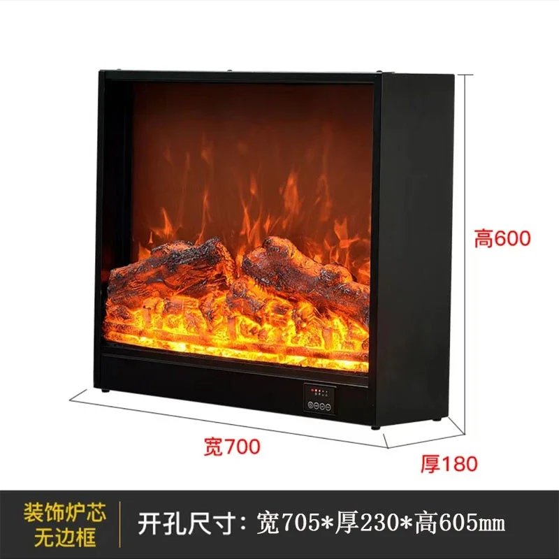 Electric Fireplaces Simulated Flame Decorative Cabinet Heater Nordic Home Decoration Living Room Embedded Fake Fire TV Fireplace