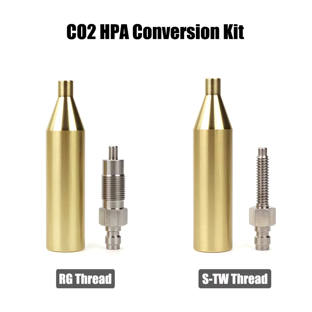 CO2 HPA Conversion Kit S-TW And RG Threads Airsoft To Replacing 12g Cartridge With 8mm Quick Plug