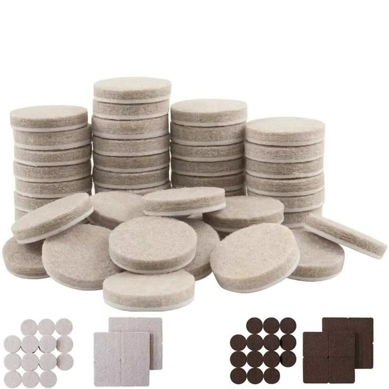 20mm Felt Chair Leg Pads 5mm Thick Floor Scratch Protector Mat Mute Non-slip Self Adhesive DIY Furniture Accessories