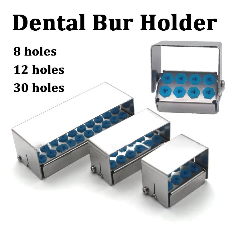 8/12/30 Holes Dental Bur Holder Autoclave Sterilizer Case Endo File Disinfection Box Organizer