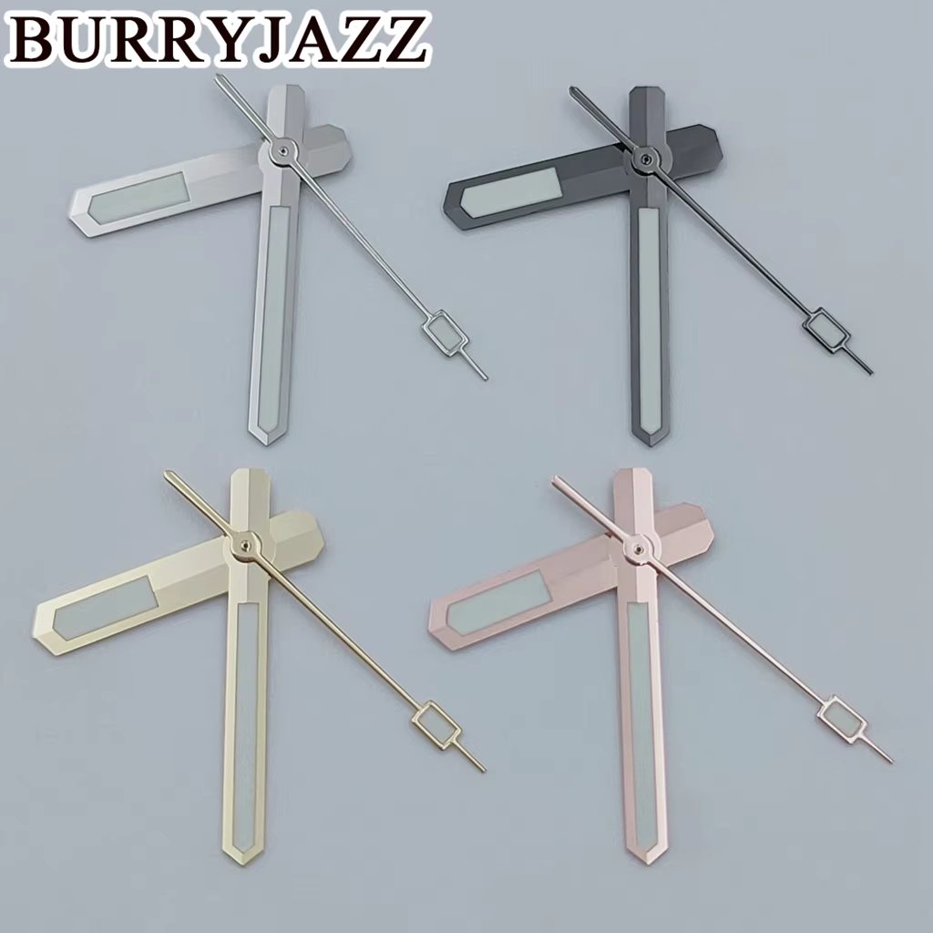 BURRYJAZZ NH35 NH36 NH38 7S26 7S36 4R35 4R36 Watch Hands Silver Gold Rose Gun Hands Green Luminous