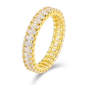 New Design VVS Moissanite Diamond Engagement Ring 925 Sterling Silver Eternity Ring For Men Women Passed Diamond Test Christmas