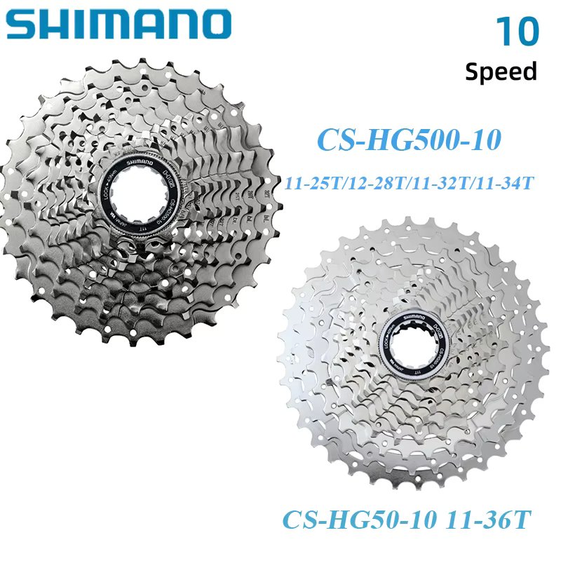 Shimano DEORE HYPERGLIDE CS-HG500 10 Speed Road Cassette 12-28T 11-25T/32T/34T CS-HG50-10 11-36T MTB Cassette Sprocket Freewheel