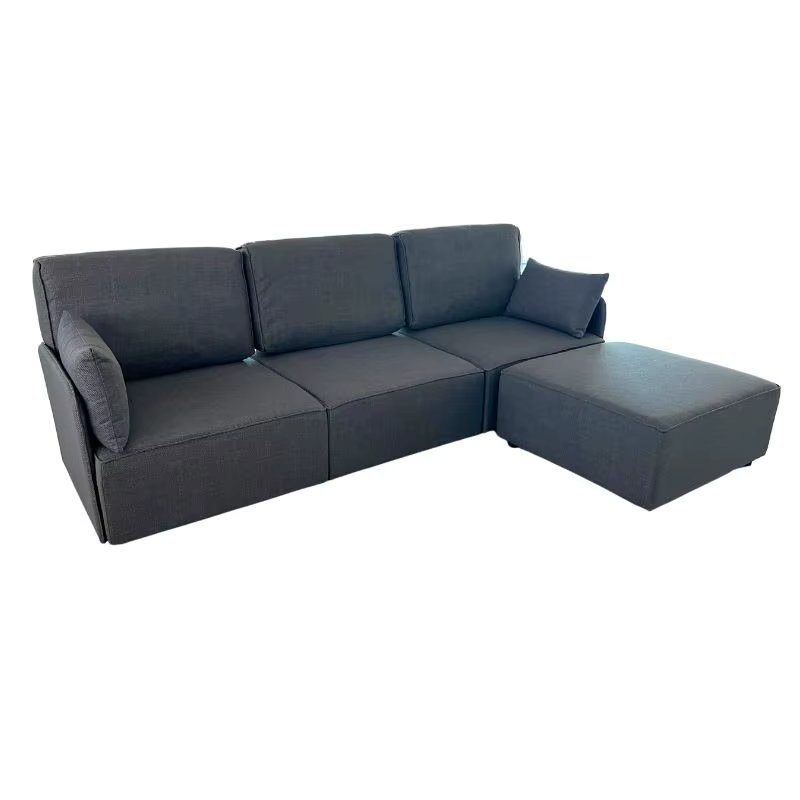 Modular sofa Riposo A + A + B + C contemporary style gray Color 276 CM
