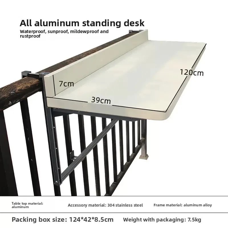 120x39cm Alloy white