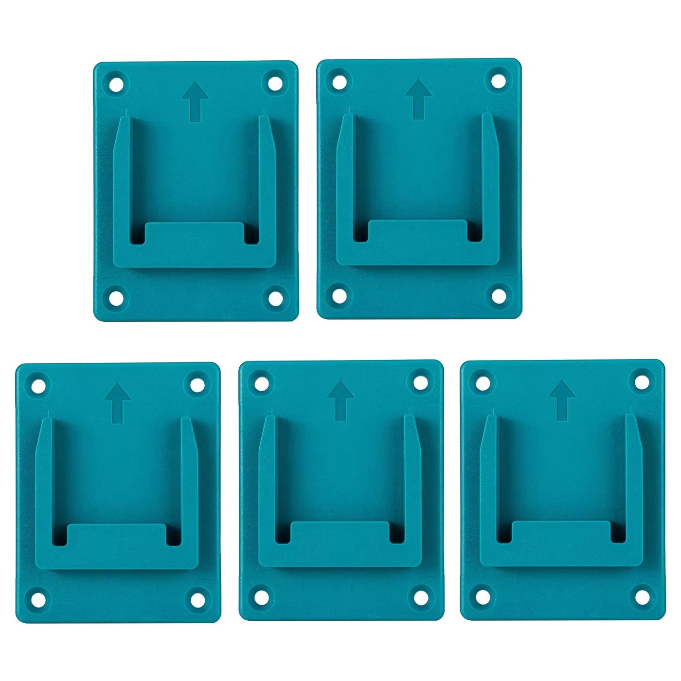5Pcs Li-Ion Battery Bracket Wall Mount Storage Machine Holder Fixing Devices Fit for Makita for Bosch 18V Electric Tool Charger