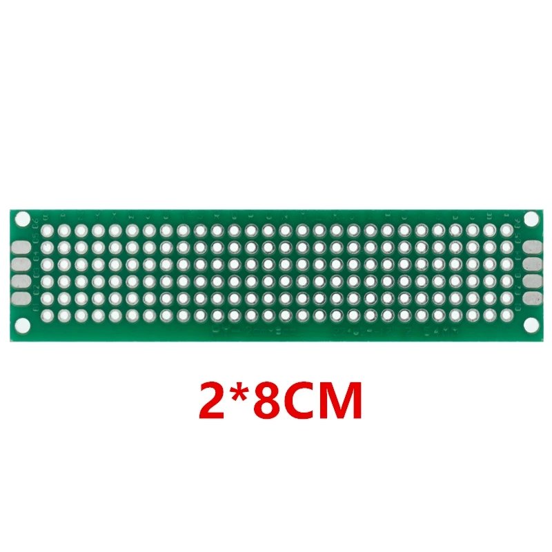 5Pcs 2*8cm 3*7cm 4*6cm 5*7cm Double-Sided Protoboard Breadboard Universal PCB Board 2x8 3x7 4x6 5x7 CM 2.54MM PCB circuit board