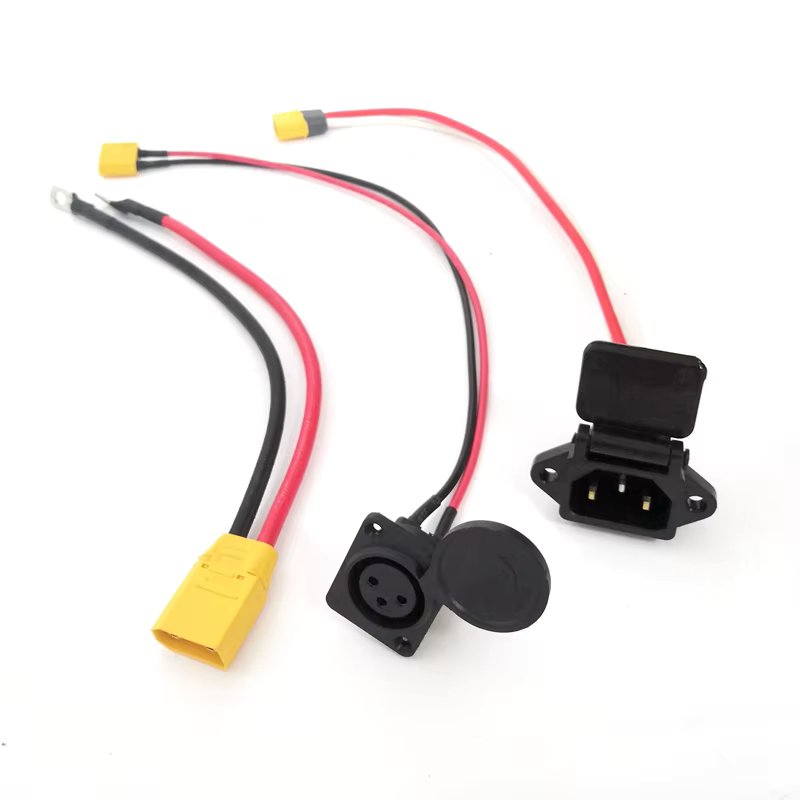 Ebike Battery Connector Plug Socket Charge Conventor Wire /Discharge Conventor Wire Canon/Three Vertical/XT60/XT90 Charging Plug