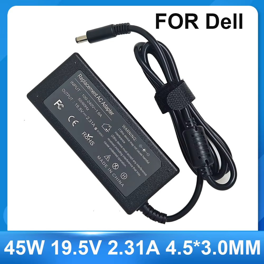 45W 19.5V 2.31A 4.5*3.0MM Laptop Charger For Dell Inspiron XPS13 9343 9350 9365 9360 XPS12 LA45NM140 vostro5370 13 5000 AC Adapt