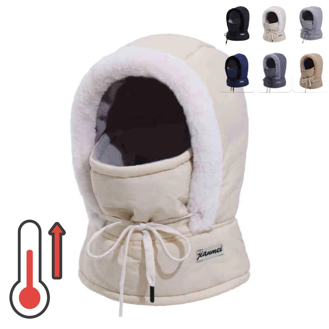 All-in-one padded hoodneck warmers winter winter winter hat Bara clabar earmug neck warmers cold cold men and women