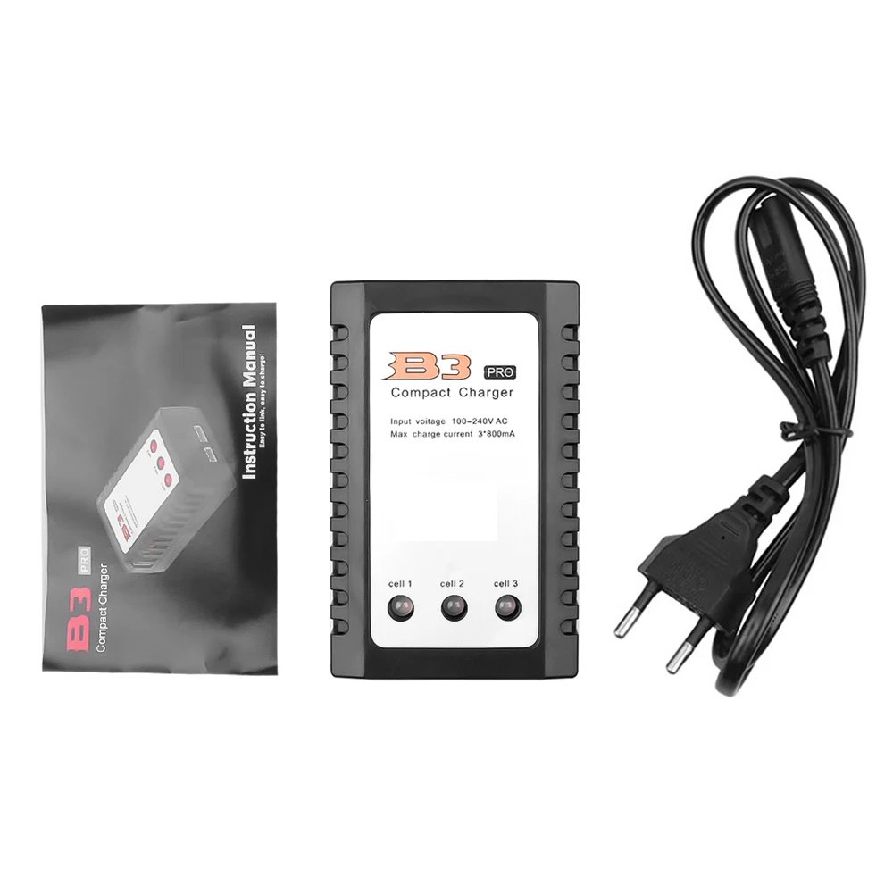 B3 Pro Compact Balance Charger 10W AC 100 - 240V for 2S 3S 7.4V 11.1V Lithium LiPo Battery B3AC for IMAX RC