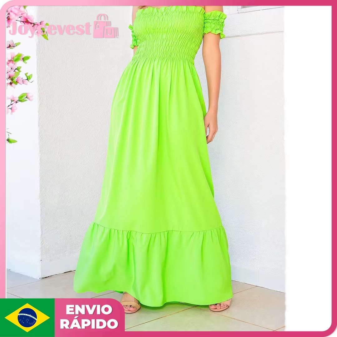 Women's Long Dress Luxury Elastane Launch Ciganinha