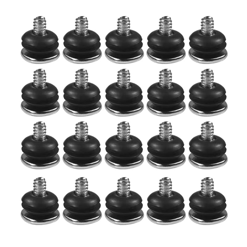 20pcs Computer for Case Shockproof Screws + Shock Absorption Rubber Gaskets for 3.5-inch HDD Hard Disk Damping Screw Set