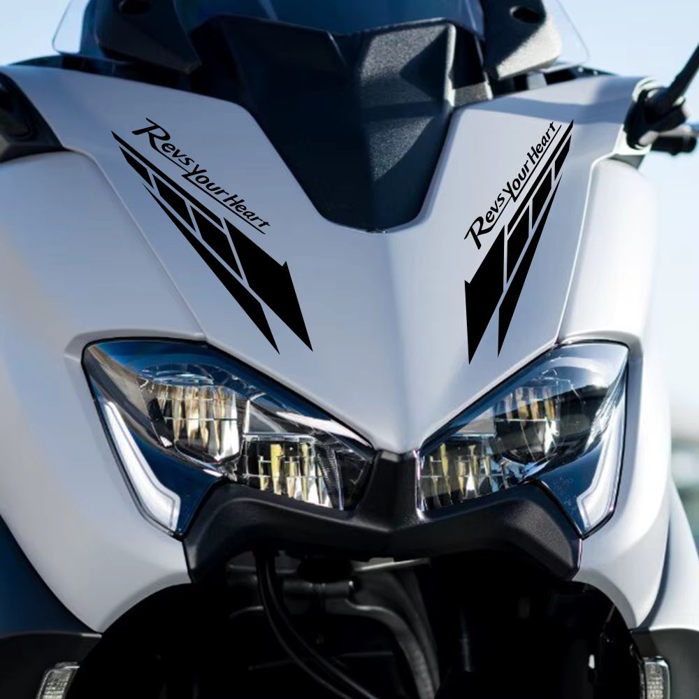 REVS YOUR HEART Motorcycle Stickers Scratch Covering Accessories Vinyl Decals Motorbike Side Fairings Creative Decor for YAMAHA