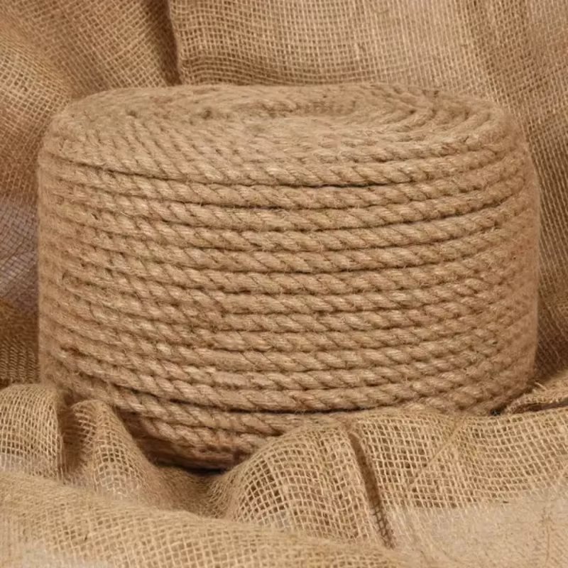 Rope 100% Jute 0.5" 3937" DIY Hand Braided Jute Rope Tug of War Climbing Decorative Luggage Rope Tough Jute Cord Gardening Rope