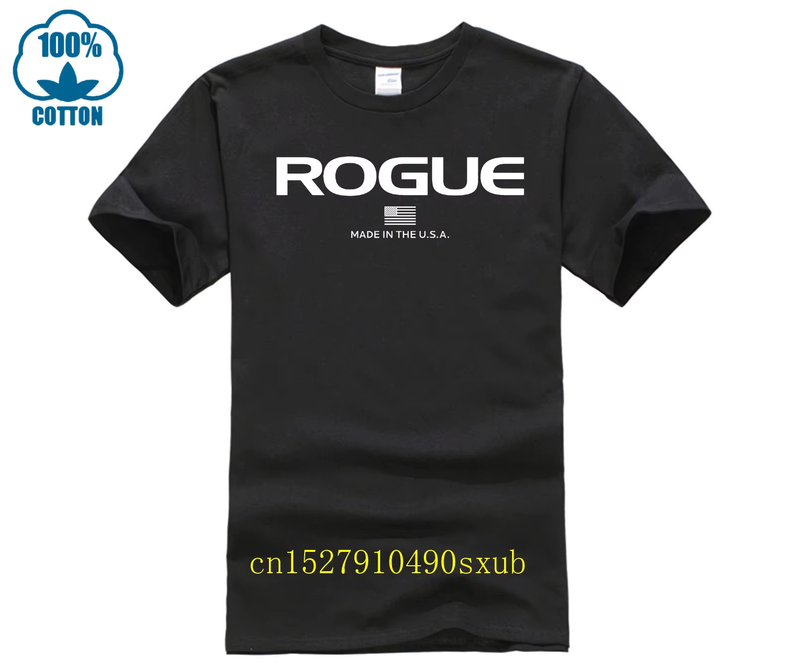 Rogue Fitness Custom Men White T-Shirt Tee 2023 fashion t shirt cheap tee hot tees Black Size S-4xl funny t-shirt TEE
