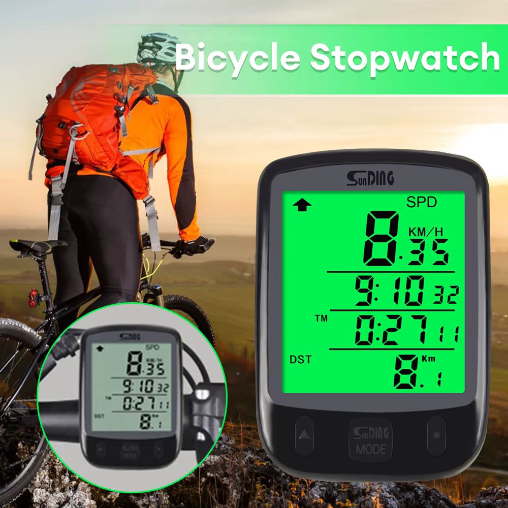 Cycling Computer Waterproof Bicycle Odometer Digital LCD Display Wired Cycling Computer Speed Calorie Test Cycling Computer