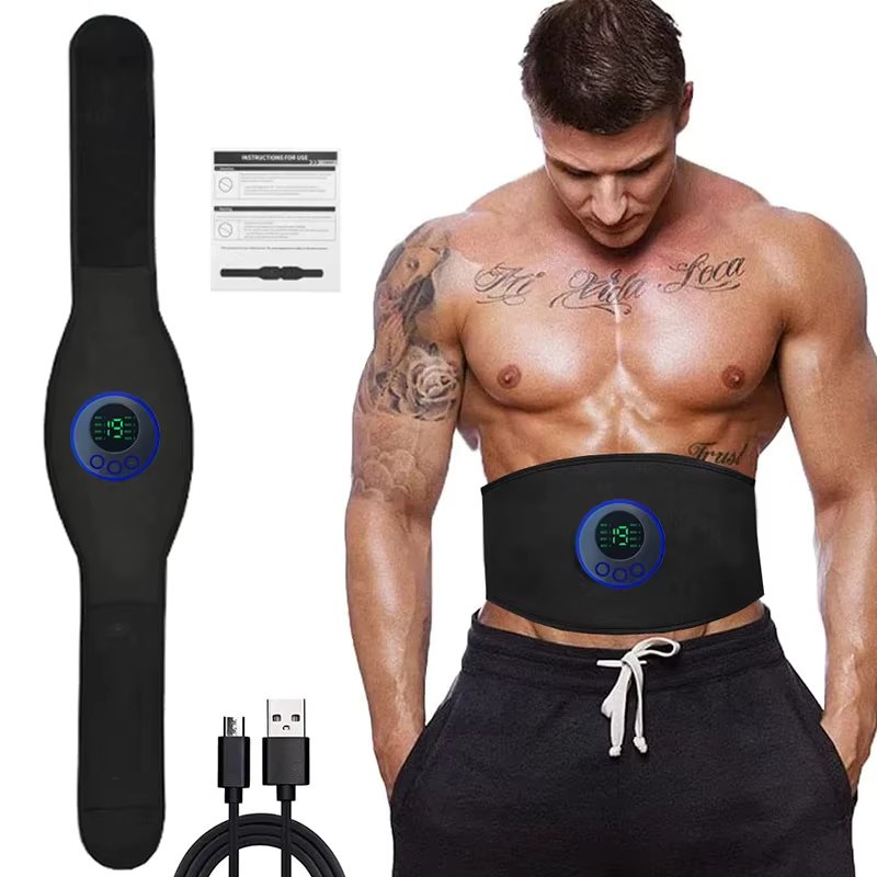 New EMS Electric Abdominal Trainer Slimming Belt Muscle Stimulator Toner Vibration Body Fitness Massager Lose Weight Unisex