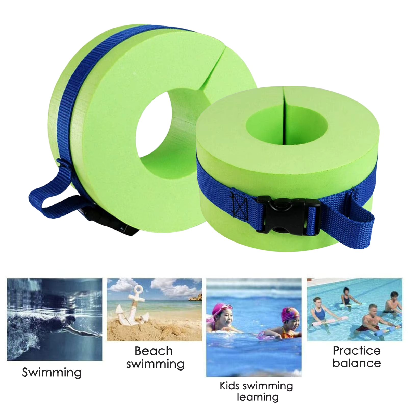 Foam Swim Cuffs EVA Aqua Aerobics Floating Ring Water Aerobics Float Ring With Quick Release Buckle Suitable For Water Sports