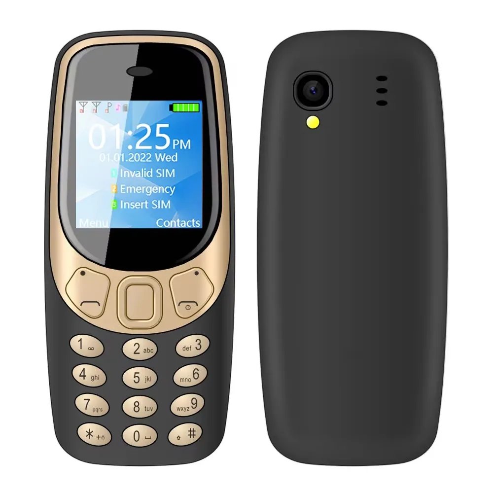 SERVO Q3308Pro 3 SIM Card Mini Mobile Phone Bluetooth Dial Magic Voice FM Call Recorder 1.33inch Small Pocket Button Cell Phones