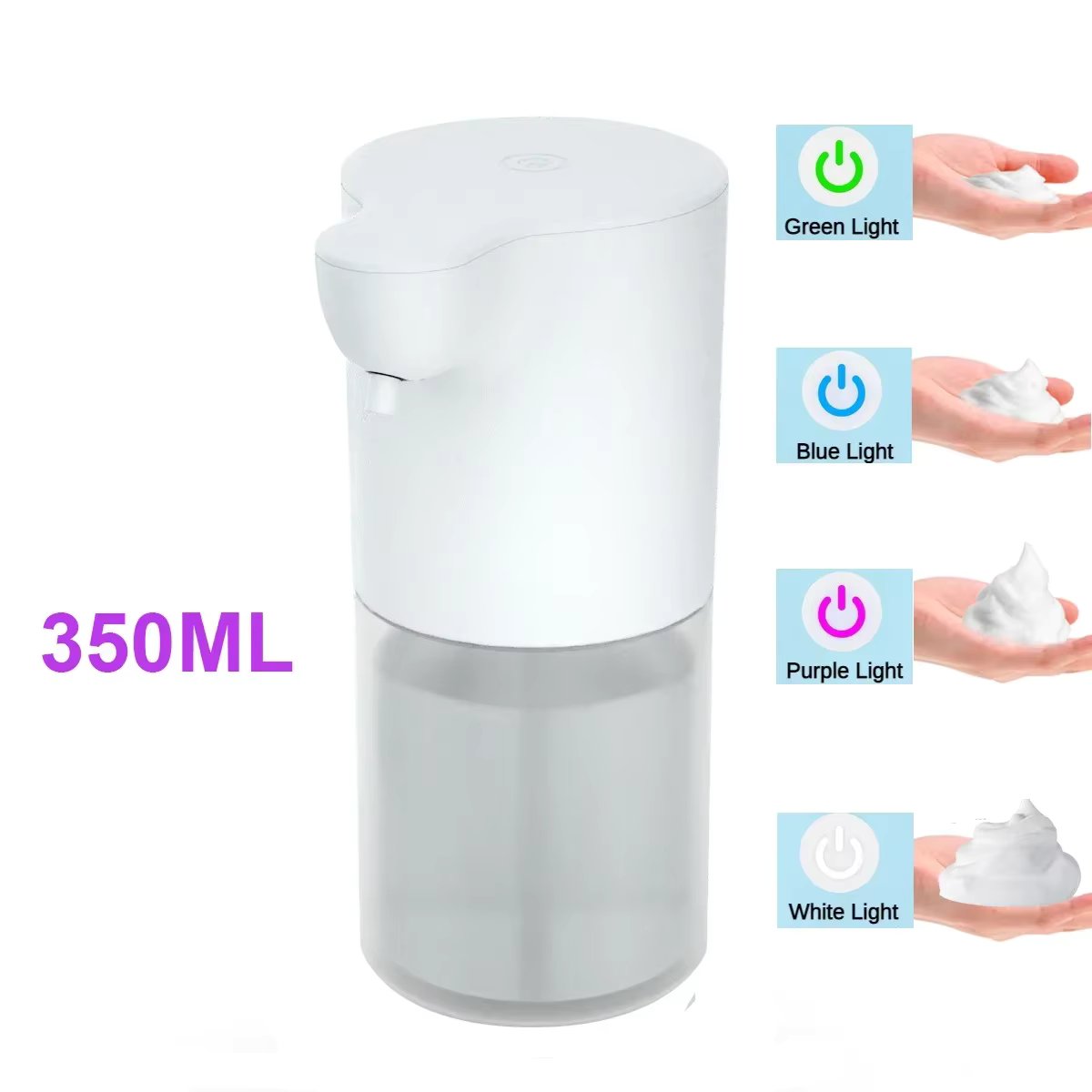 350/600ml Dispenser Soap Bathroom Accessories Liquid Soap Dispensers Automatic Touchless Automatic  Hand Washer Smart Infrared