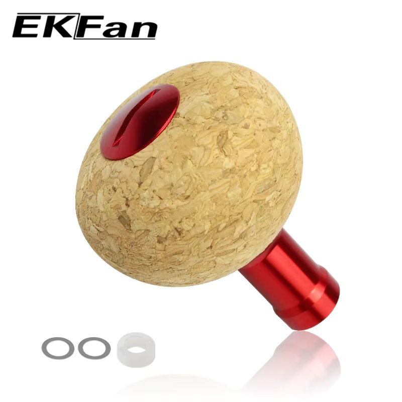 EKfan For DAIWA & SHI New Fishing Reel Handle Knob Soft Wooden Knob Reel fishing DIY Handle Accessory