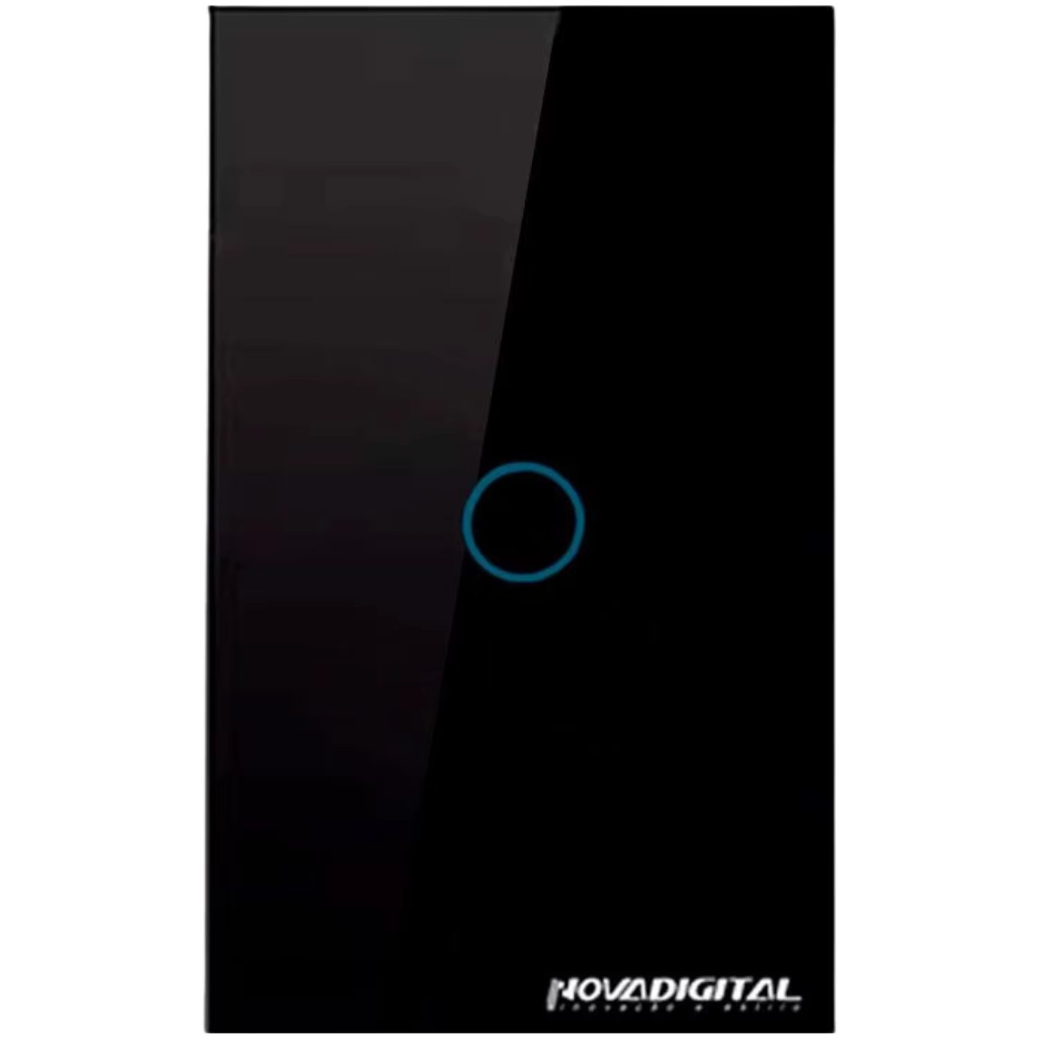 Zigbee Touch Switch with 1 Buttons Black Novadigital ZTS-1-B / ZTS-US1-B