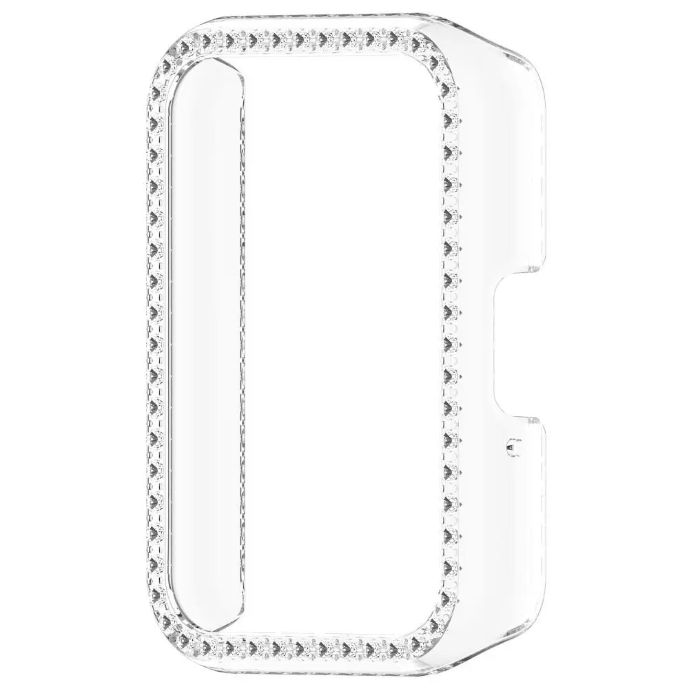 Bling PC Hollow Case For Samsung Galaxy Fit 3 Samrt Watch Strap Diamond Crystal Bumper Protective Cover Screen Protector