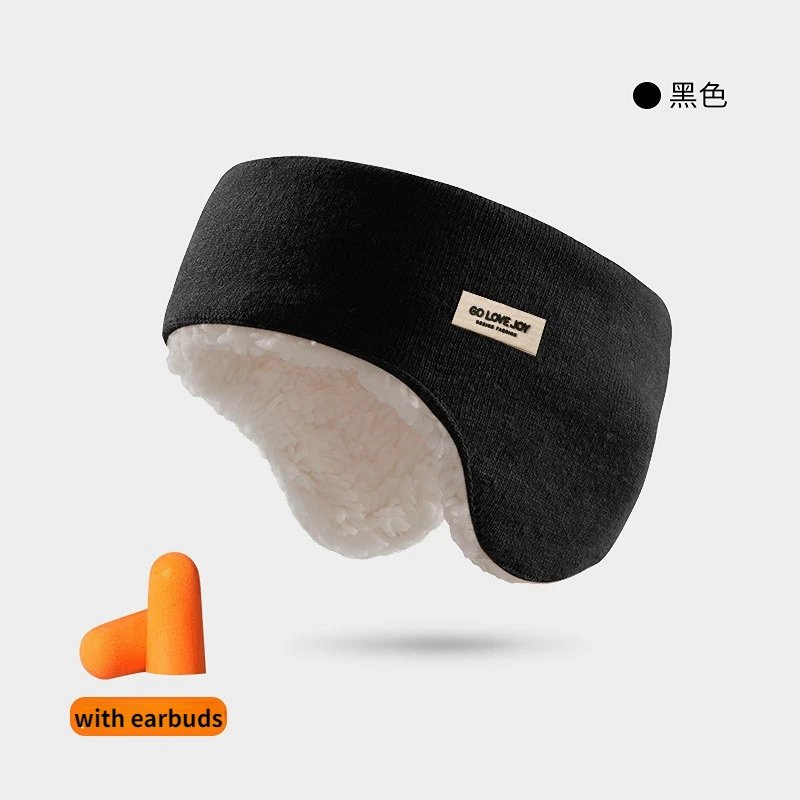 Woman Ear Cover Warmer Earplugs Fur Winter Soundproof Ear Muffs Men Women Blind Fold  Earmuffs Girl Sleep Earcups Noise Reduce