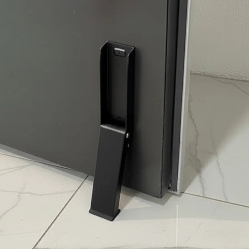 No-Drill Magnetic Door Stopper Silver 1 Piece