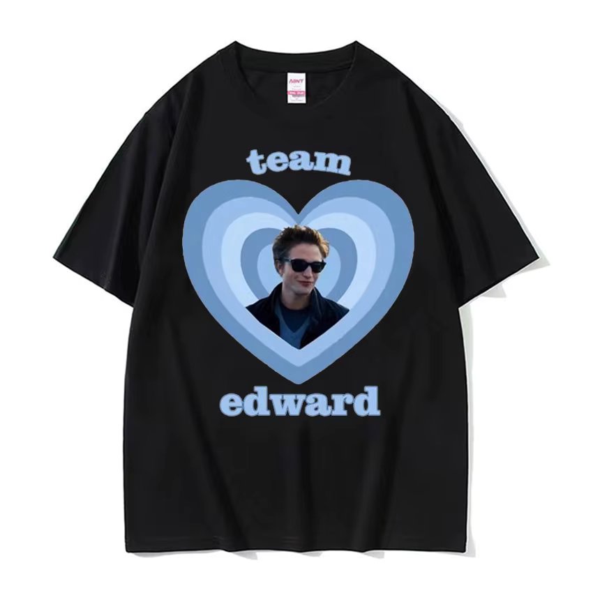 Twilight Team Edward Cullen Printed T-shirts Men Women Fashion Retro Short Sleeve T Shirt Casual 100% Cotton T-shirt Streetwear