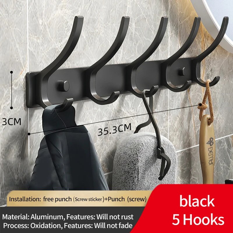 black 5-hook