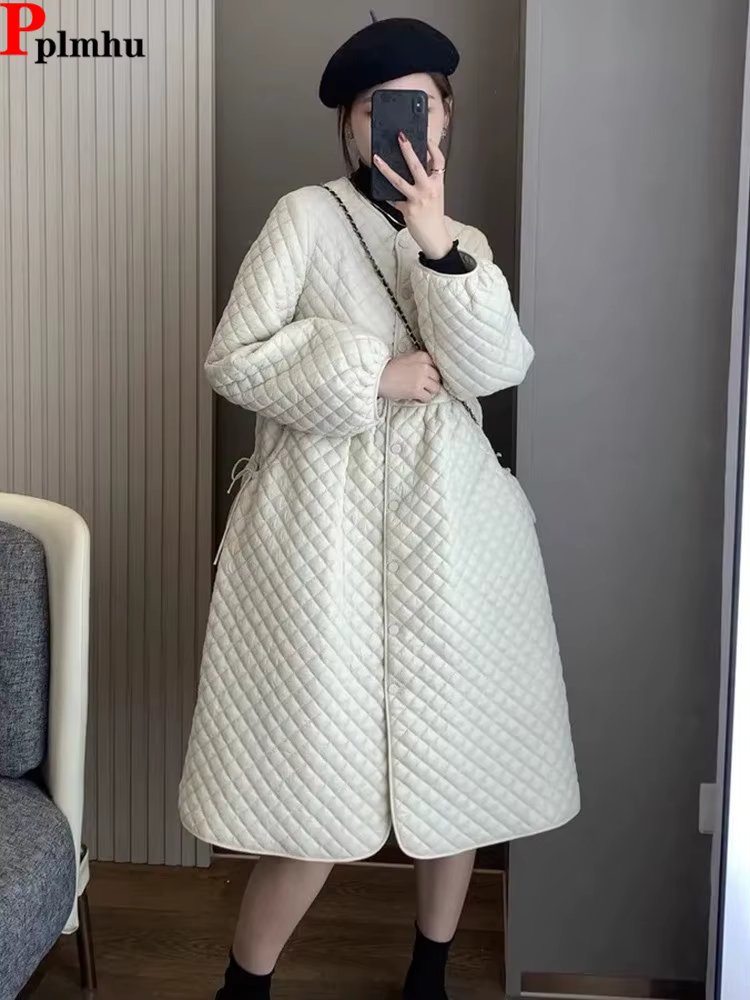 Winter Korean Skirt Design Long Parkas Coats Women Plus Size 4xl Loose Chaquetas Jackets Casual Warm Casaco Elegant Overcoats