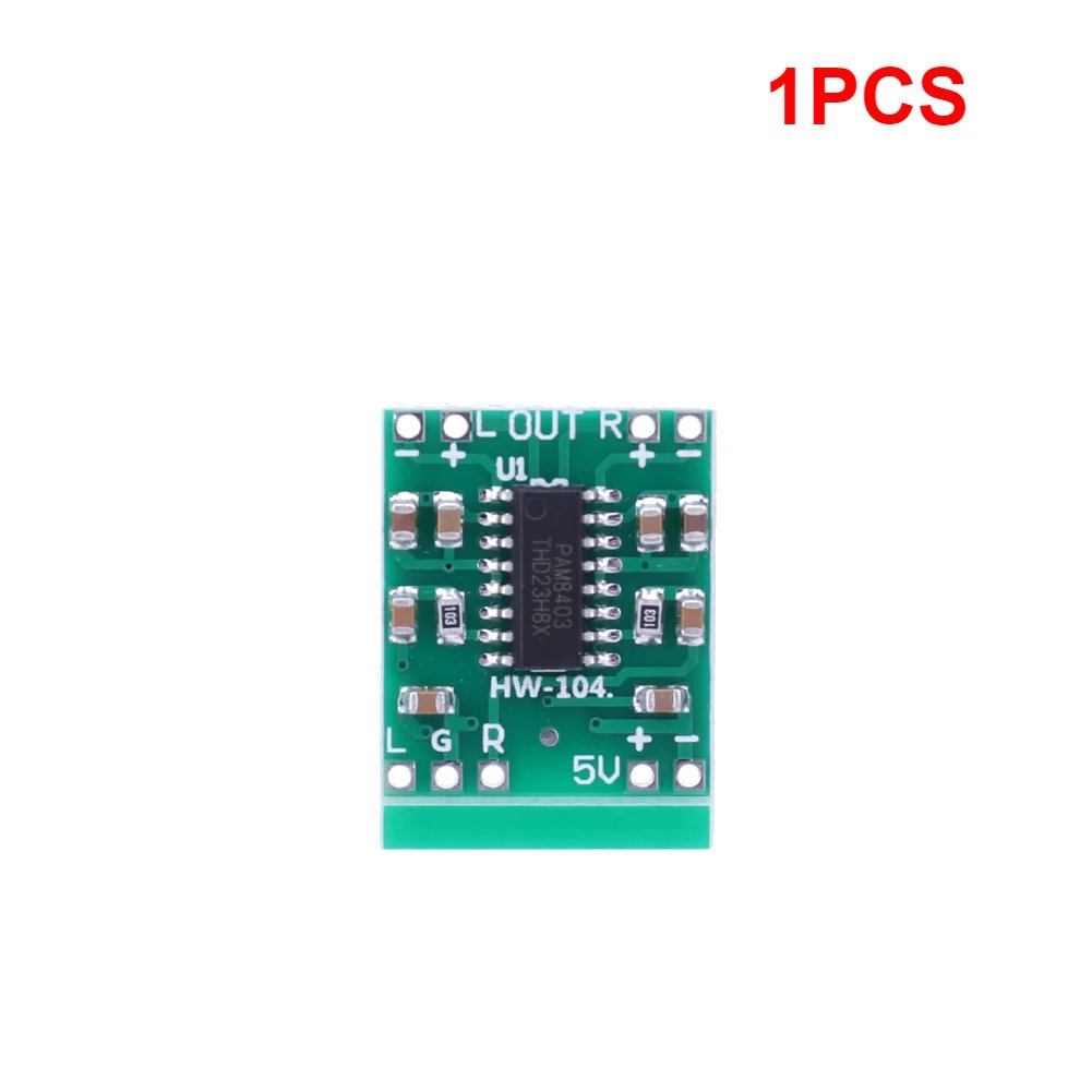 50-1PCS PAM8403 Audio Speaker Sound Amplifier Board Module DC2.5-5.5V 2*3W Mini Power Amplifier Board for Class D Stereo Audio