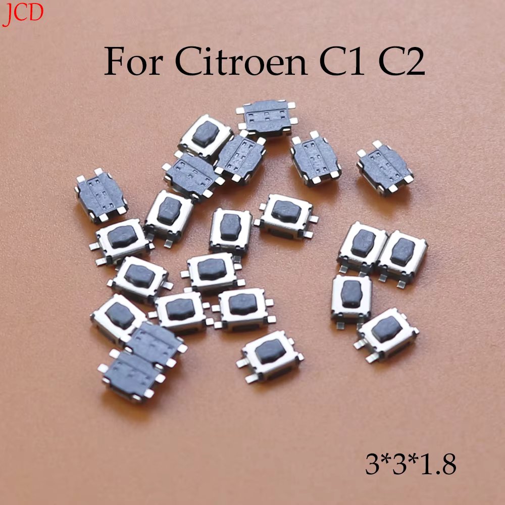 10/20/50PCS Micro Switch for Peugeot 307 308 Citroen Triumph Sega Car Remote control key Tactile Tact Push Button Switch 4Pin