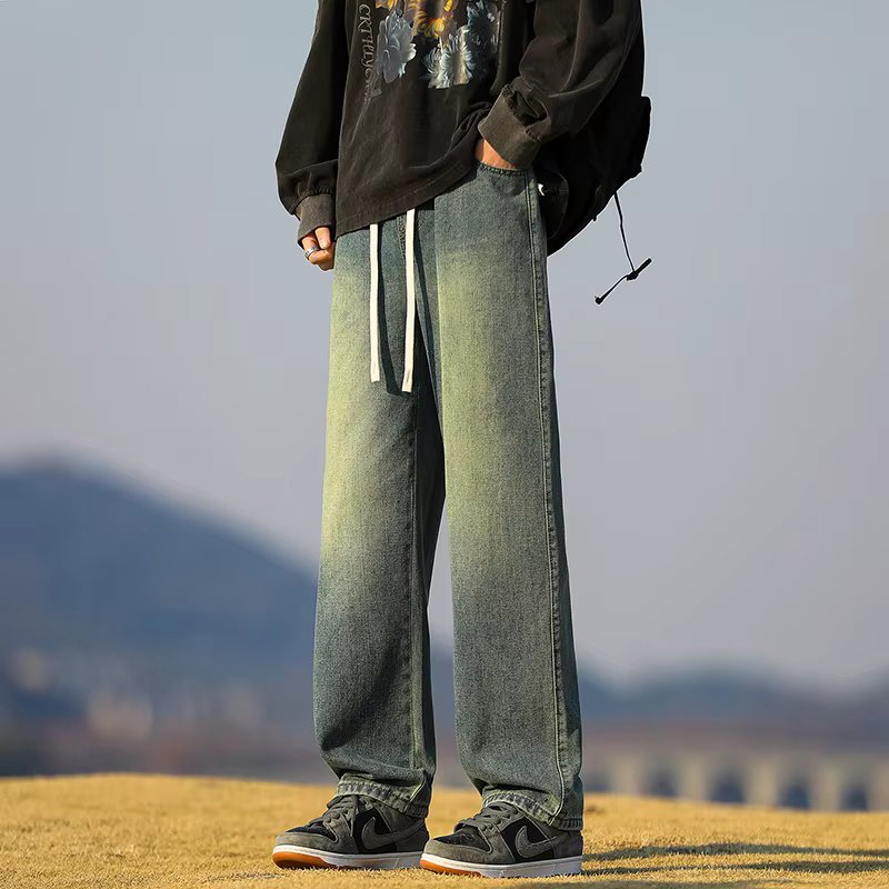 Trand Inslacks Soil-string Men's jeans WId Pants DN0529
