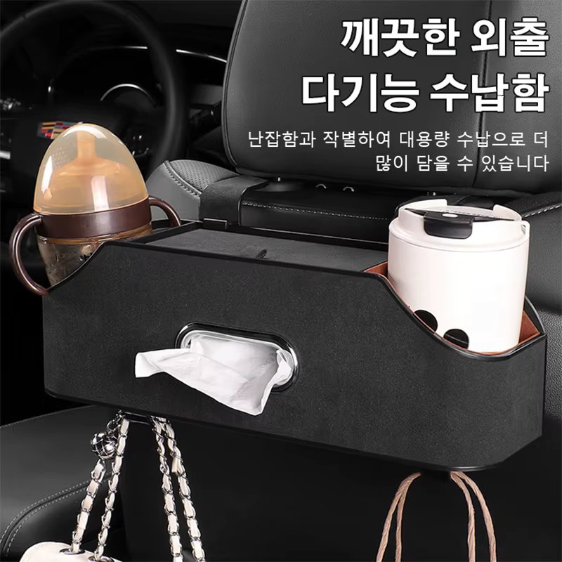 Car storage box Multi-purpose vehicle Trash car storage pocket multi-purpose car chair back storage bag use storage car tissue case for car