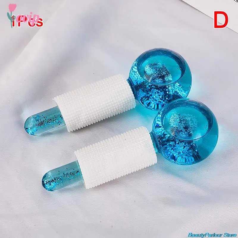 Crystal Face Roller Ball Facial Massager Ice Roller For Face Magic Cold Ball For Eye Massage Beauty Ice Hockey Energy Skin Care