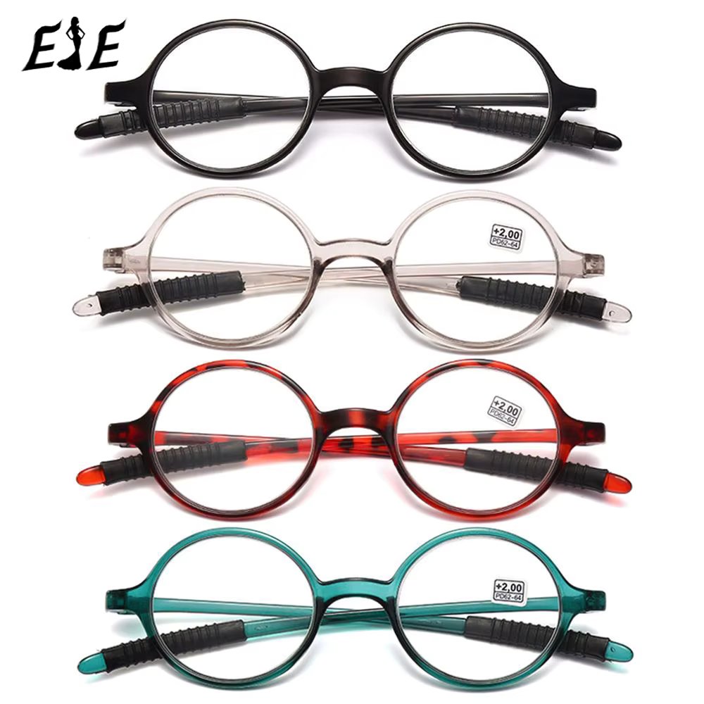 Retro Round Frame Reading Glasses Women Men Fashion Clear Lens Presbyopia Eyeglasses Magnifying Eyewear gafas Diopter +1.0to4.0