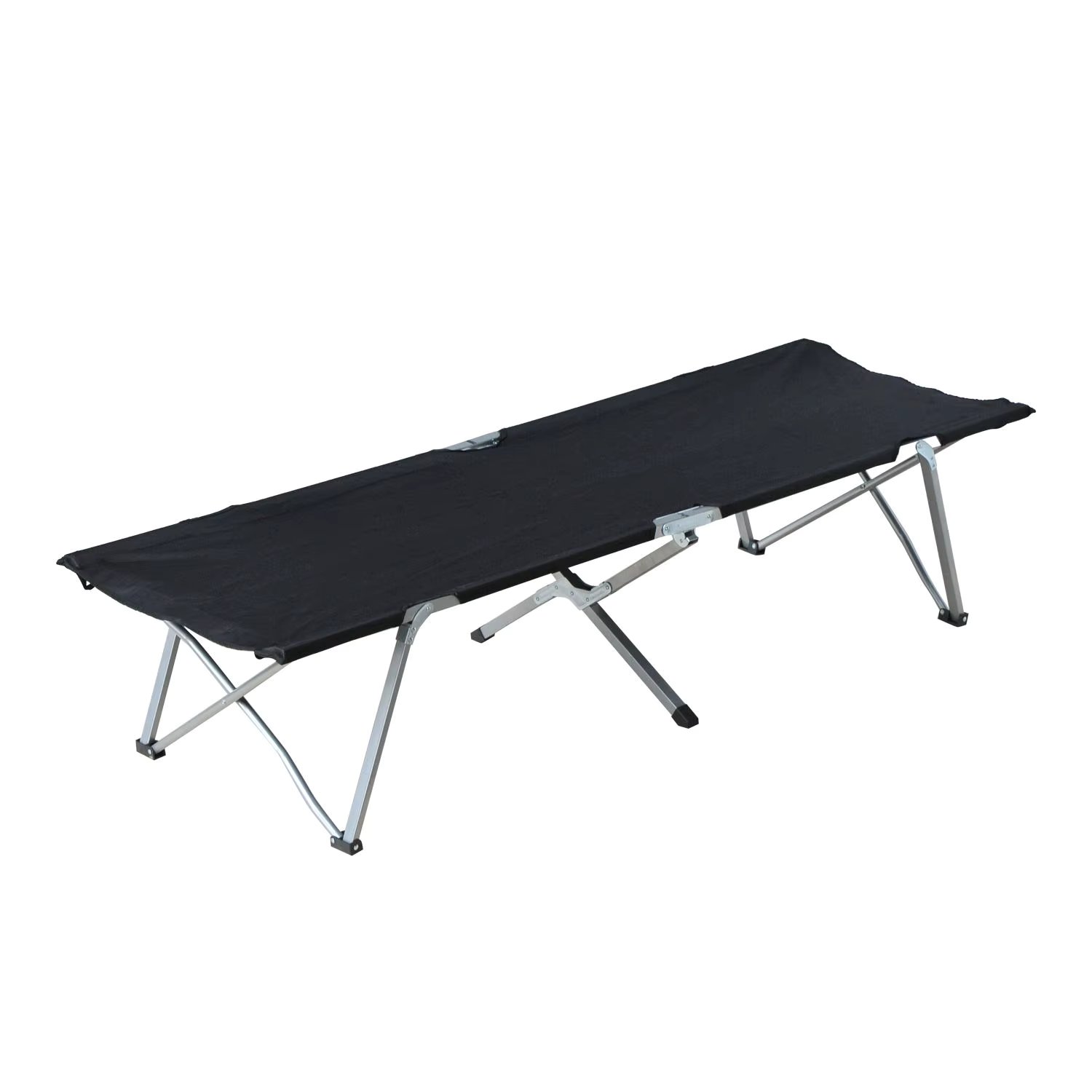 Outsunny folding Camping bed metal frame Camping bed 136 kg load for beach hiking 193x64x40 cm
