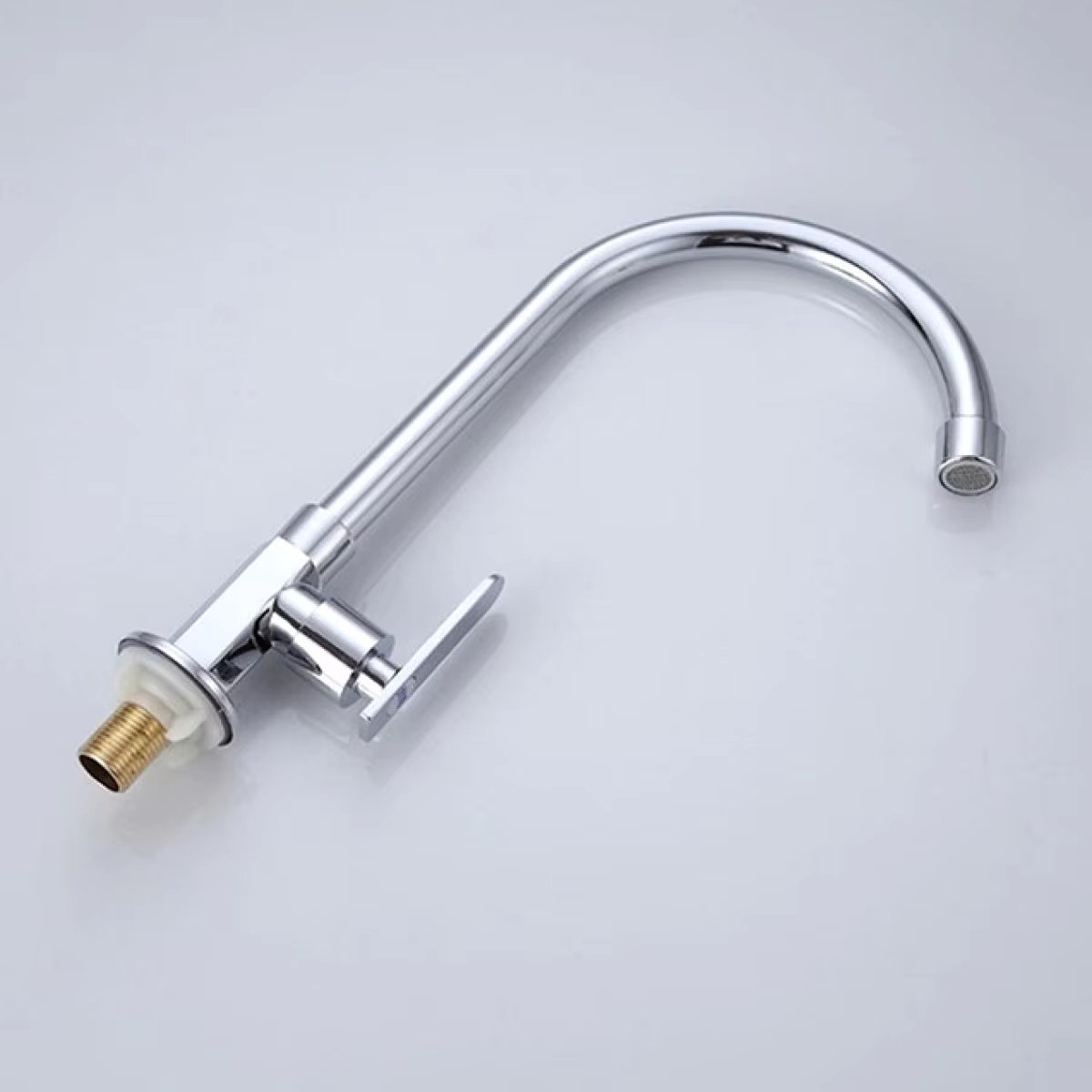Faucet Kitchen Flexible Countertop Cuba Gourmet Area Back 1/4