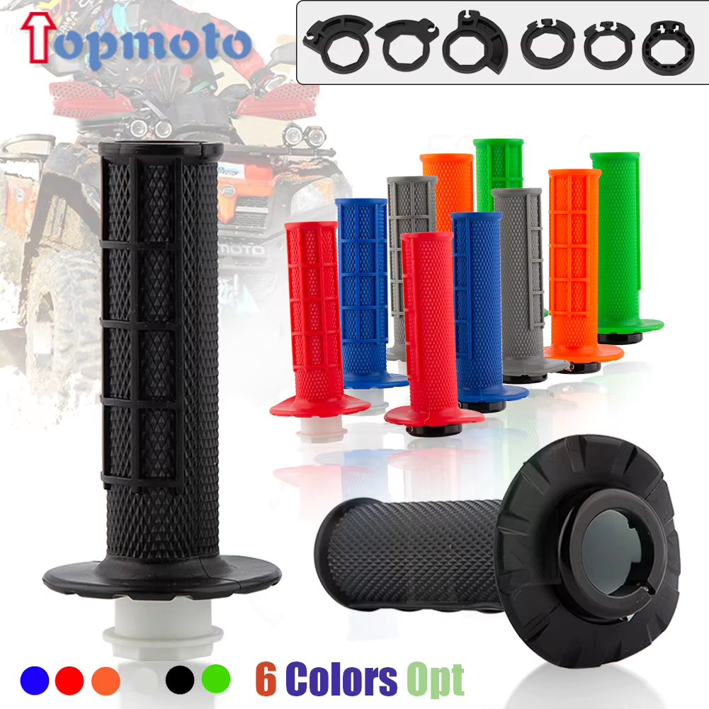 Motorcycle Grips 7/8" 22mm Hand Grip W/ The Snap-on Cam Lock-on Grips Dirt Bike Handlebar For KTM Kawasaki 125-500 SX SXF EXC XC