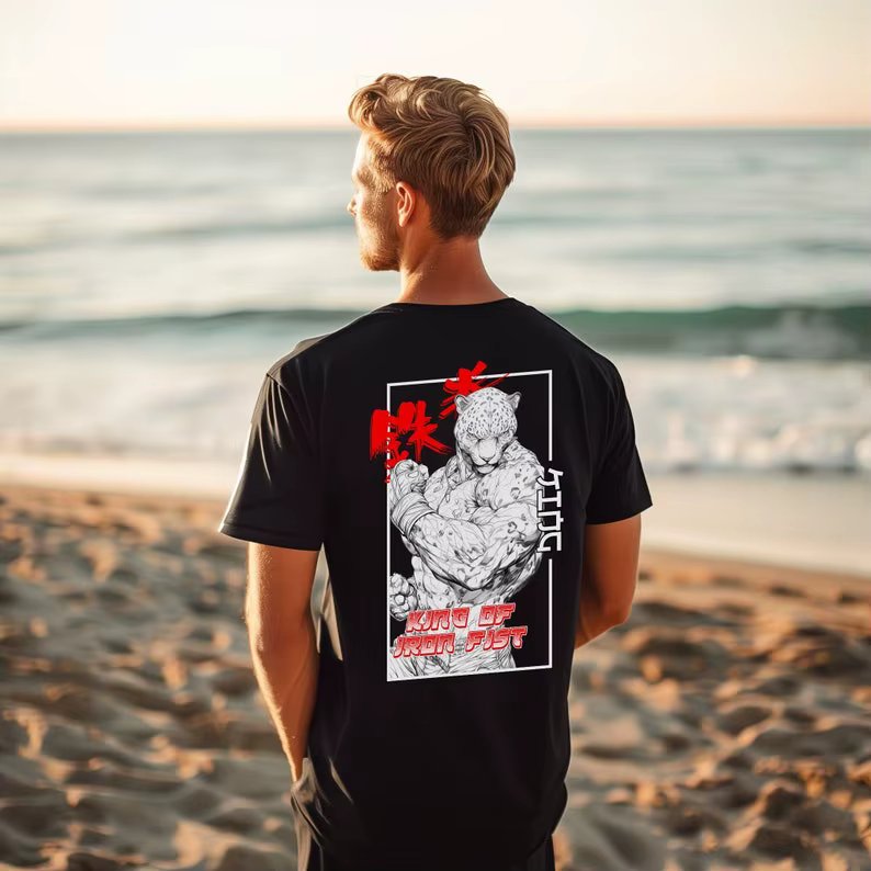 TEKKEN 8 King Anime T Shirt  Heavy Cotton Gaming Tee  Gaming Streetwear Graphic T-Shirt Gifts for Gamers Stylish
