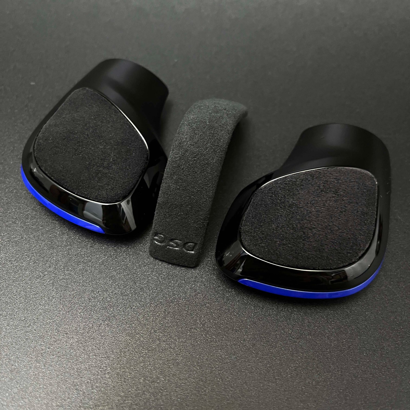 3PCS Blue Suede