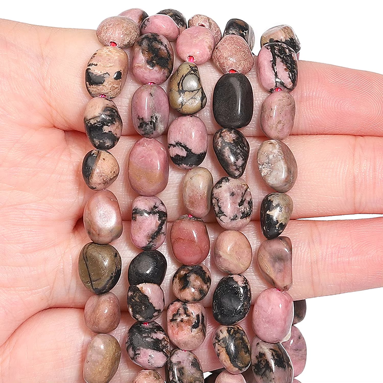 black lace rhodonite